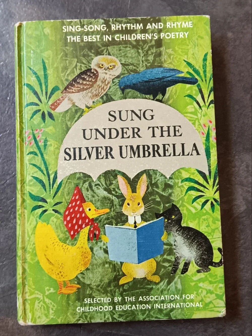 60s Fairycore 'Sung Under the Silver Umbrella'' Whimsy Poetry Hardcover Book